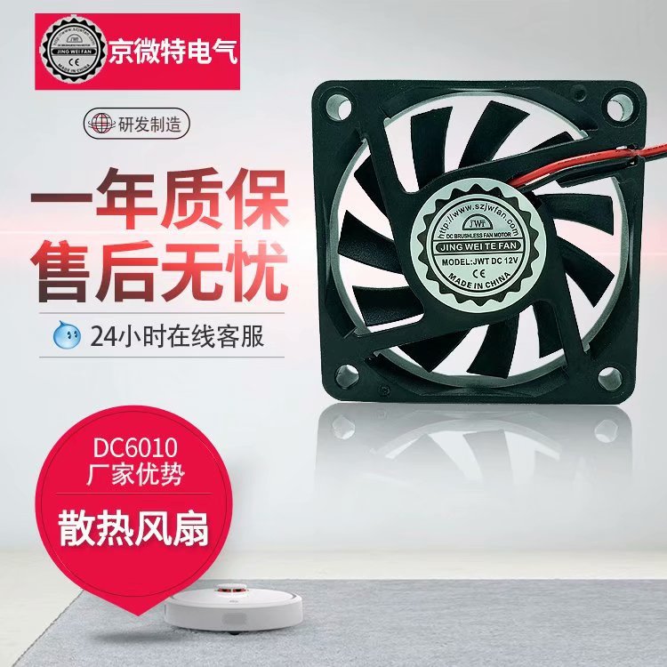 定制 微型 轴流散热风扇6010滚珠直流风扇5V12V24V 静音 工业风扇